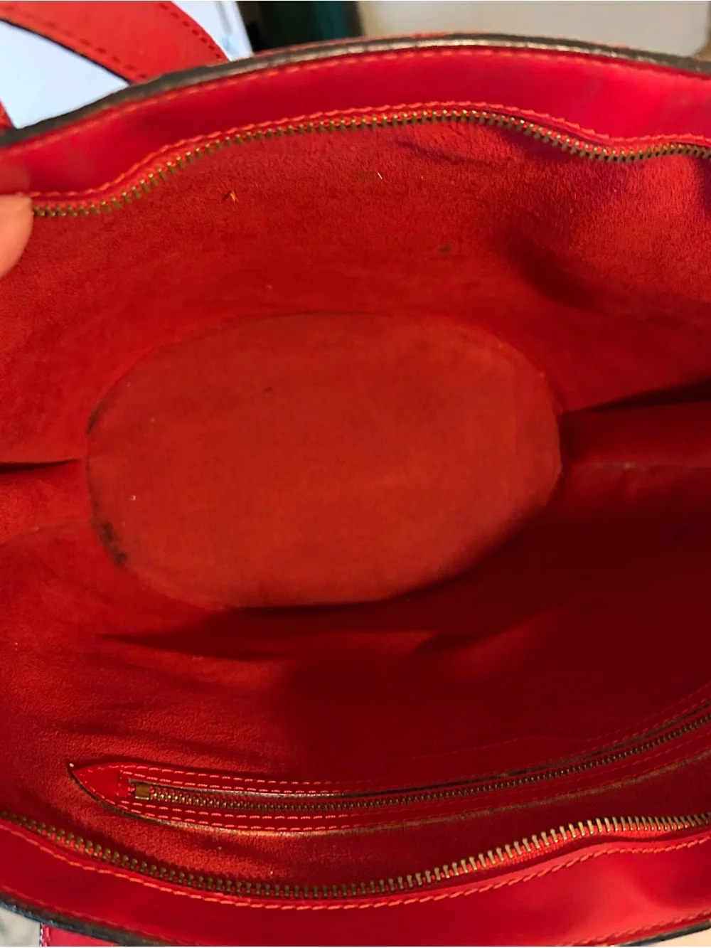 Louis Vuitton St. Jacques GM Red Epi Leather Tote